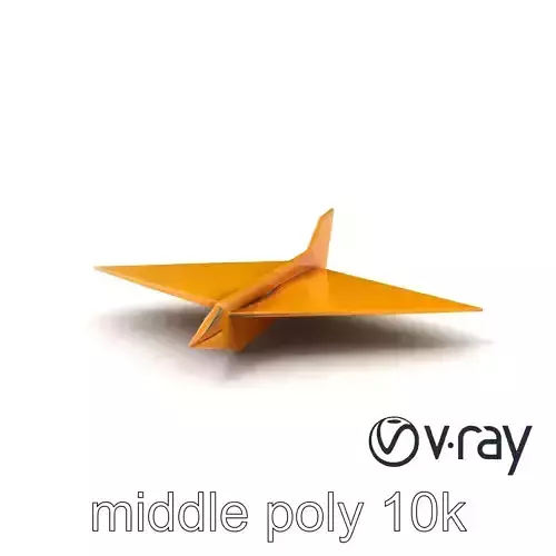 Origami Airplane Sculpture model pack