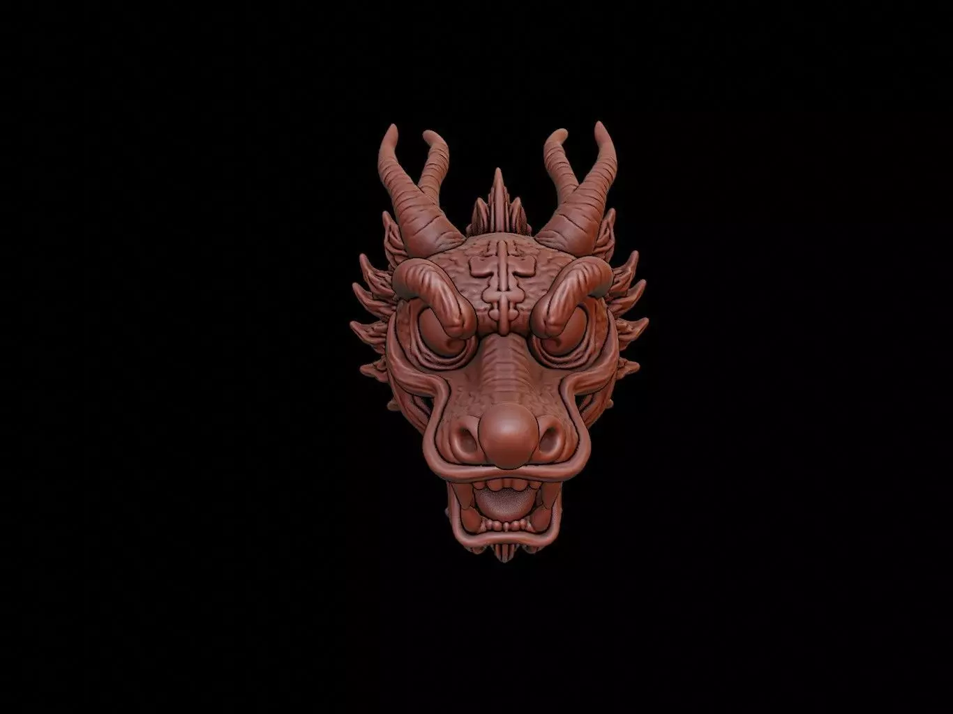 Dragon Mask 3d Printing 3D print model_0