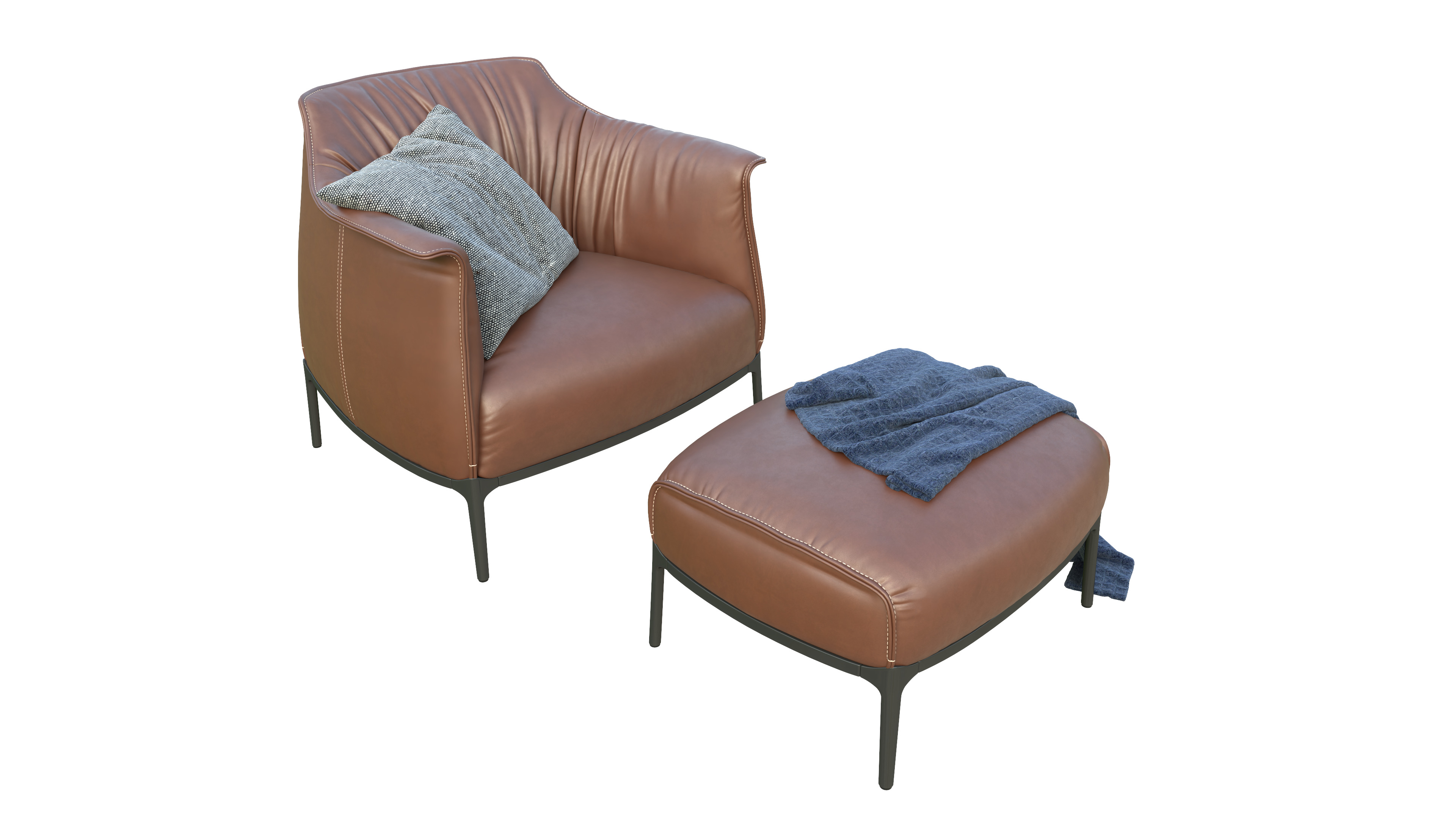 MODERN LIVING SET 3D MODEL 3D model_4