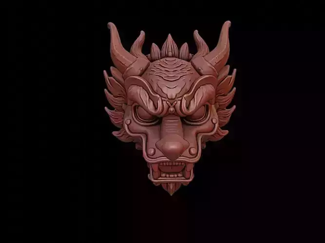 Dragon Mask 3d Printing