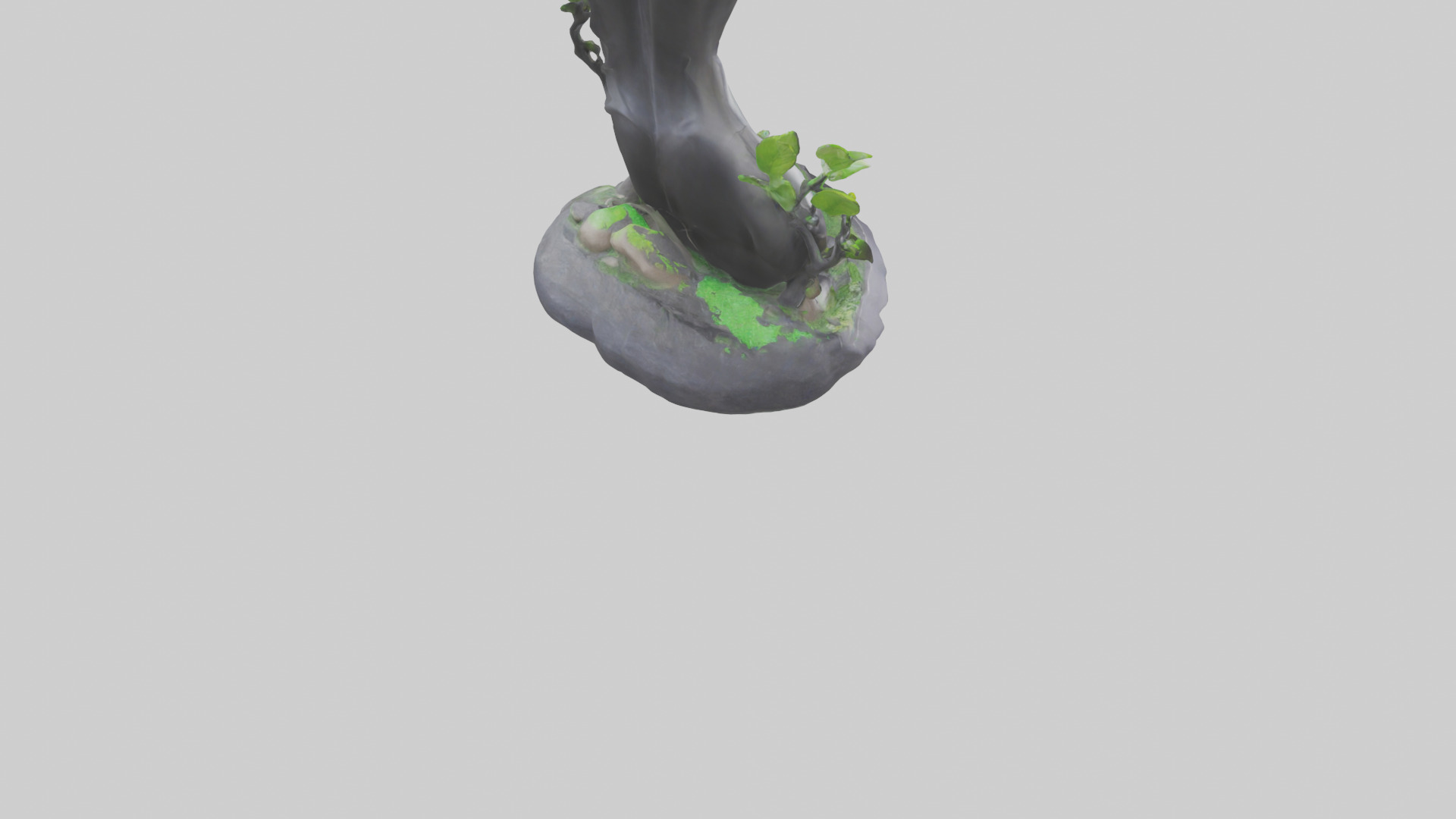 Carbon Footprint Reduction Statue model Low-poly 3D model_4