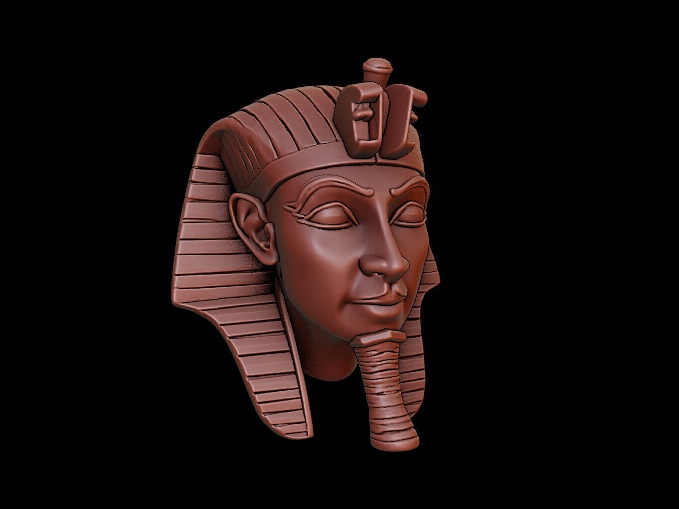 Egyptian Pharaoh Mask 3d Printing 3D print model_1