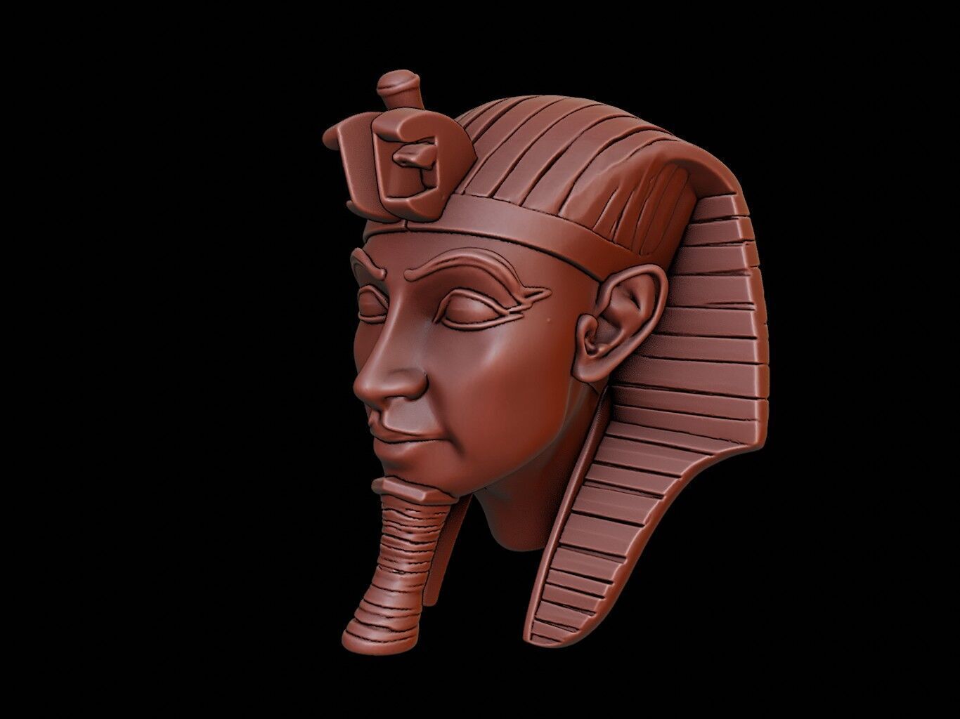 Egyptian Pharaoh Mask 3d Printing 3D print model_2