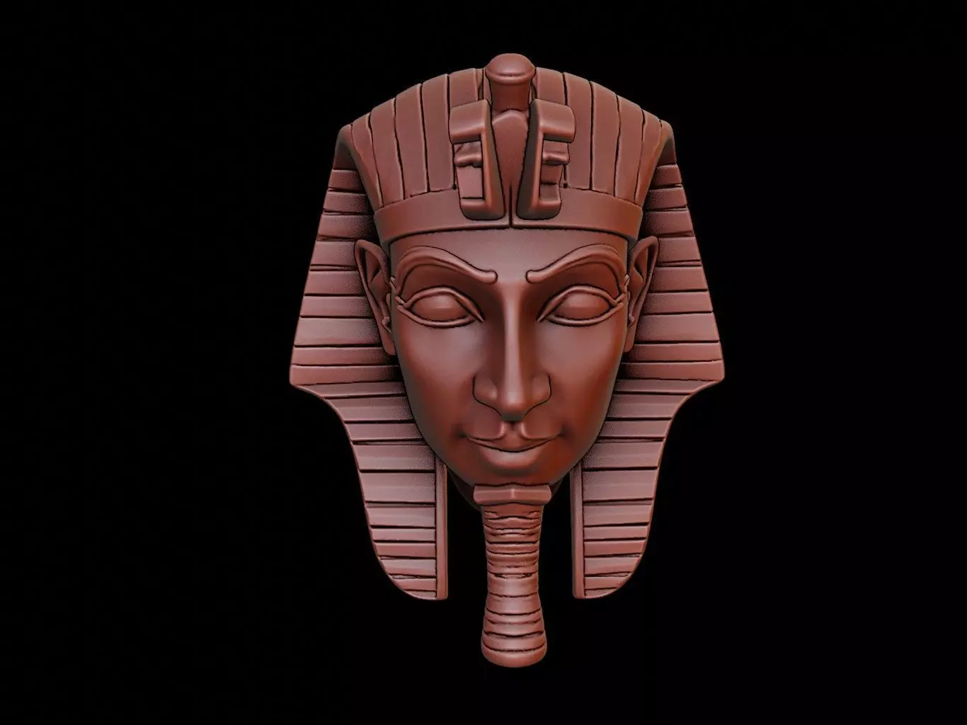 Egyptian Pharaoh Mask 3d Printing 3D print model_0
