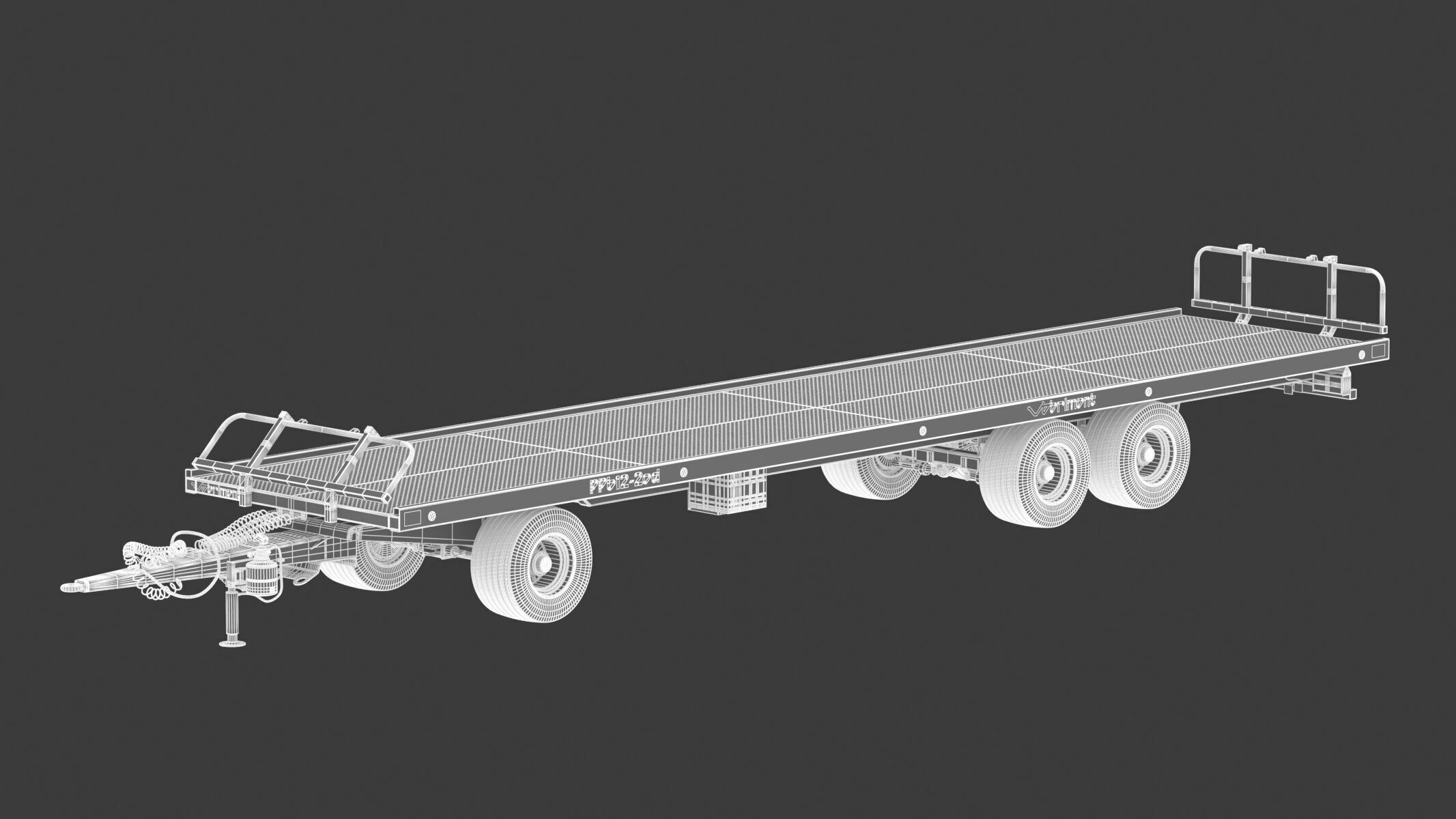 Brimont PBB12D Tray Trailer 3D model_10