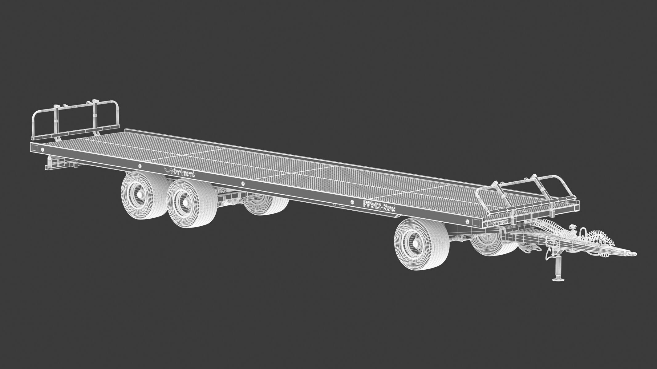 Brimont PBB12D Tray Trailer 3D model_12