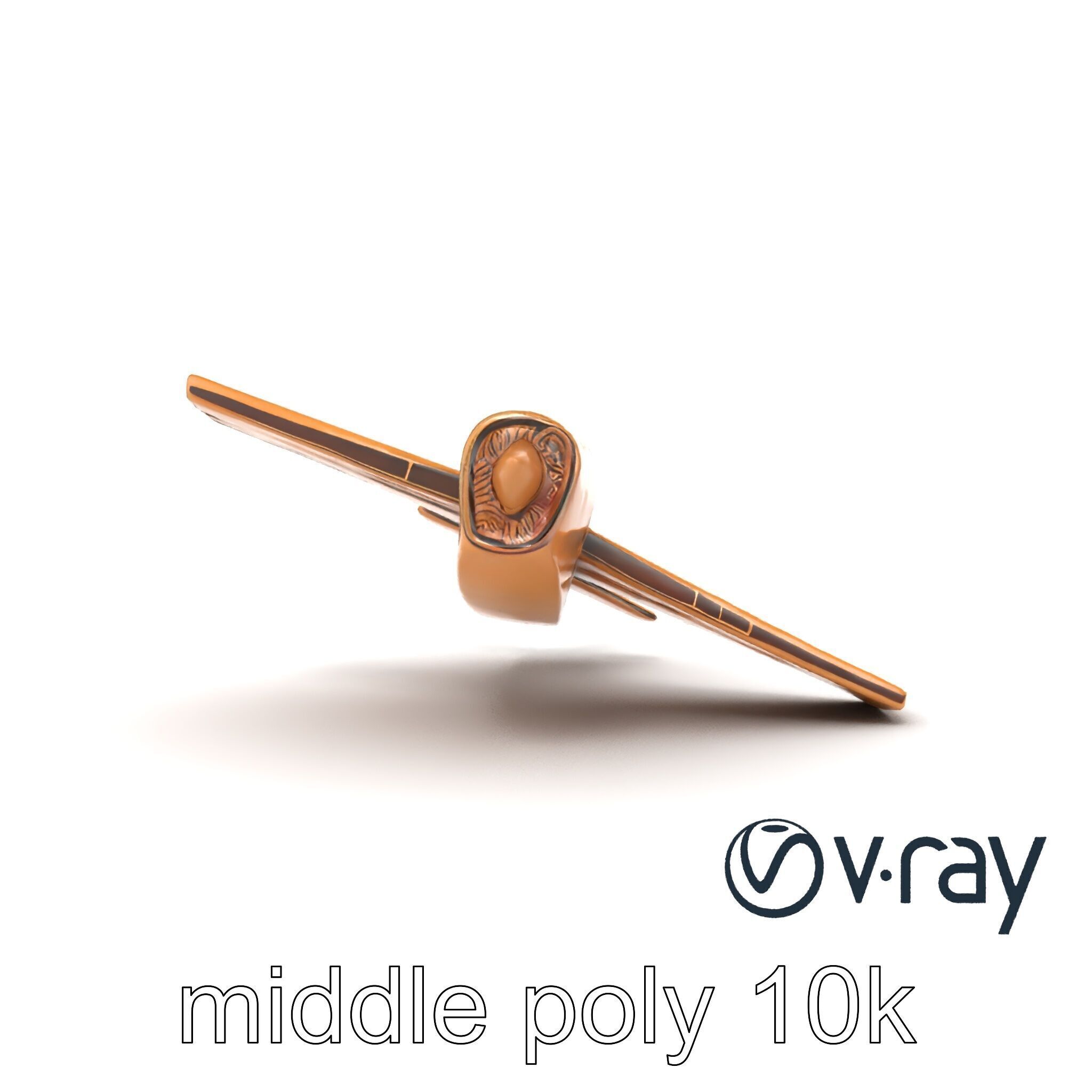 Cardboard Airplane Sculpture model pack Low-poly 3D model_17