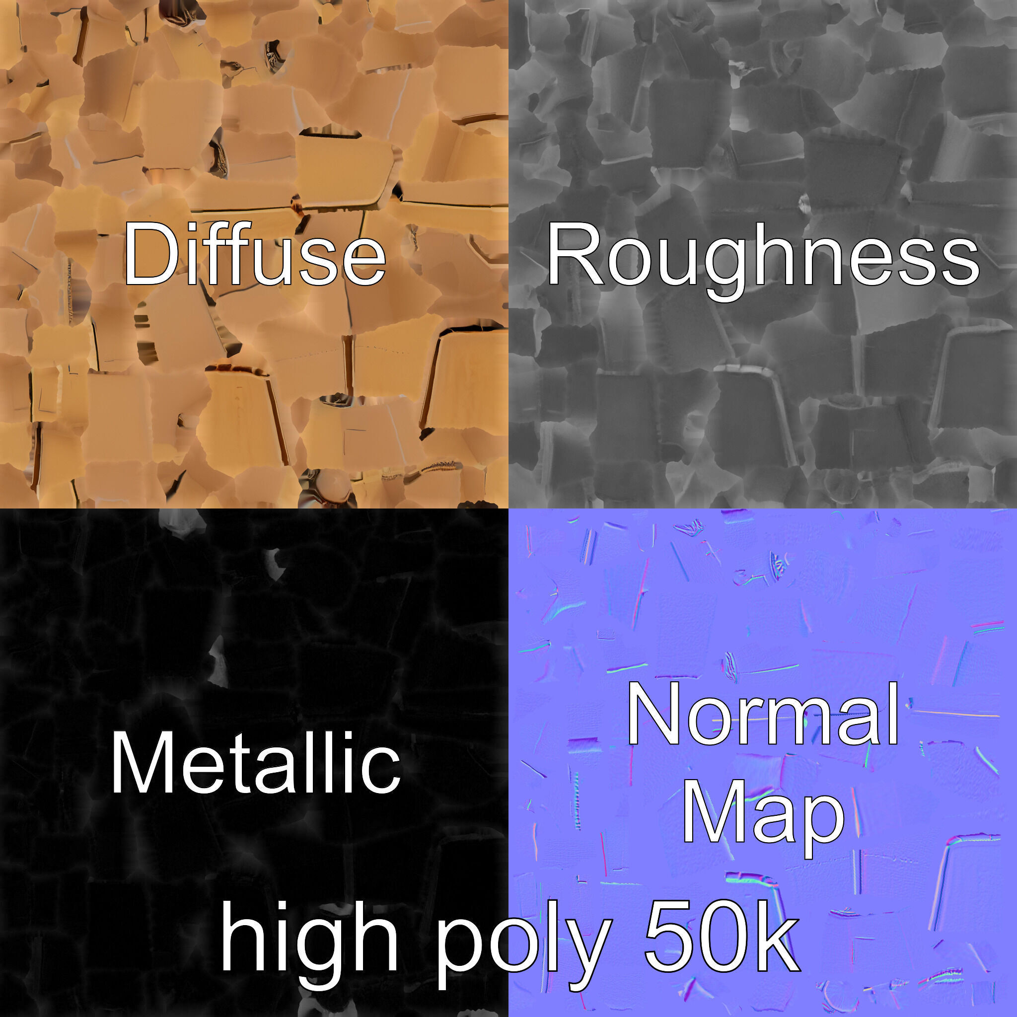 Cardboard Airplane Sculpture model pack Low-poly 3D model_1