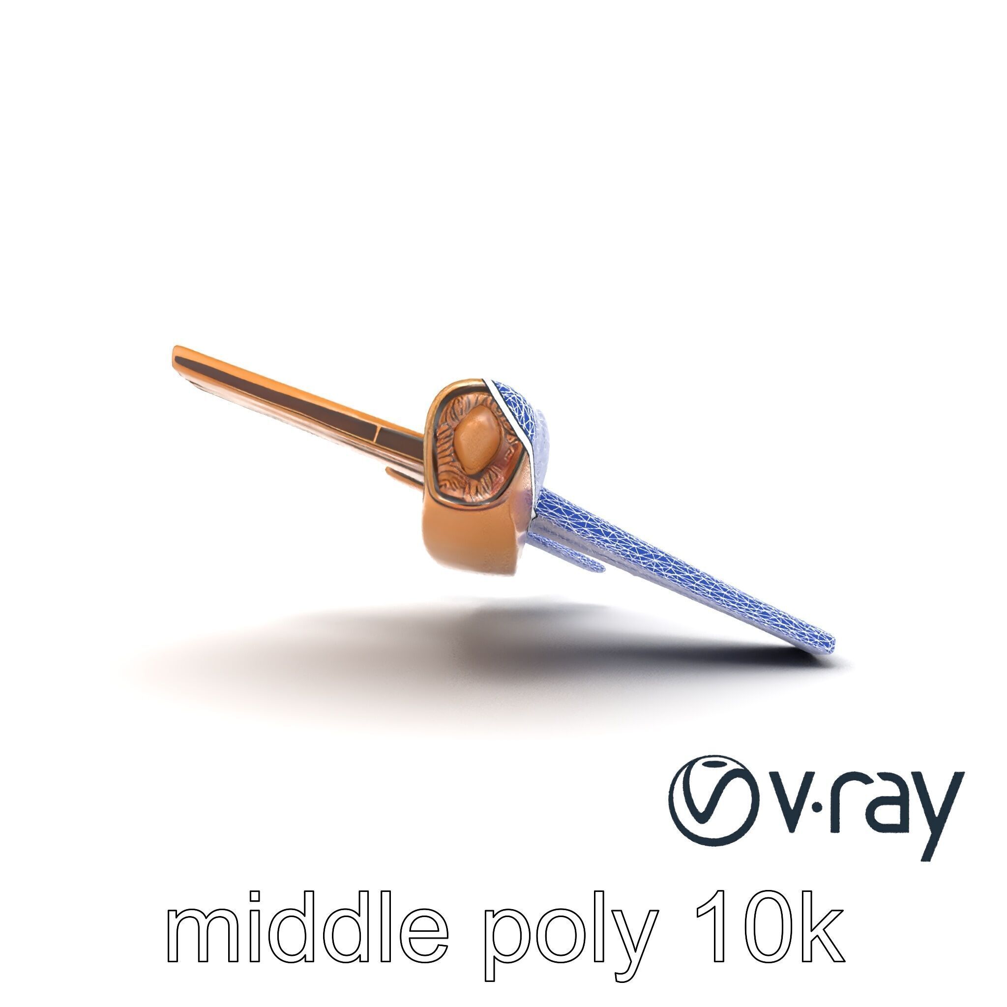 Cardboard Airplane Sculpture model pack Low-poly 3D model_27