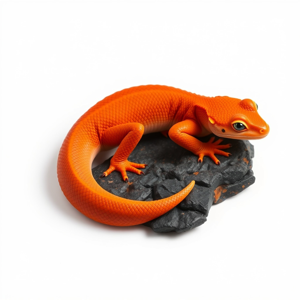 Fiery Salamander Volcanic Creature model pack Low-poly 3D model_3