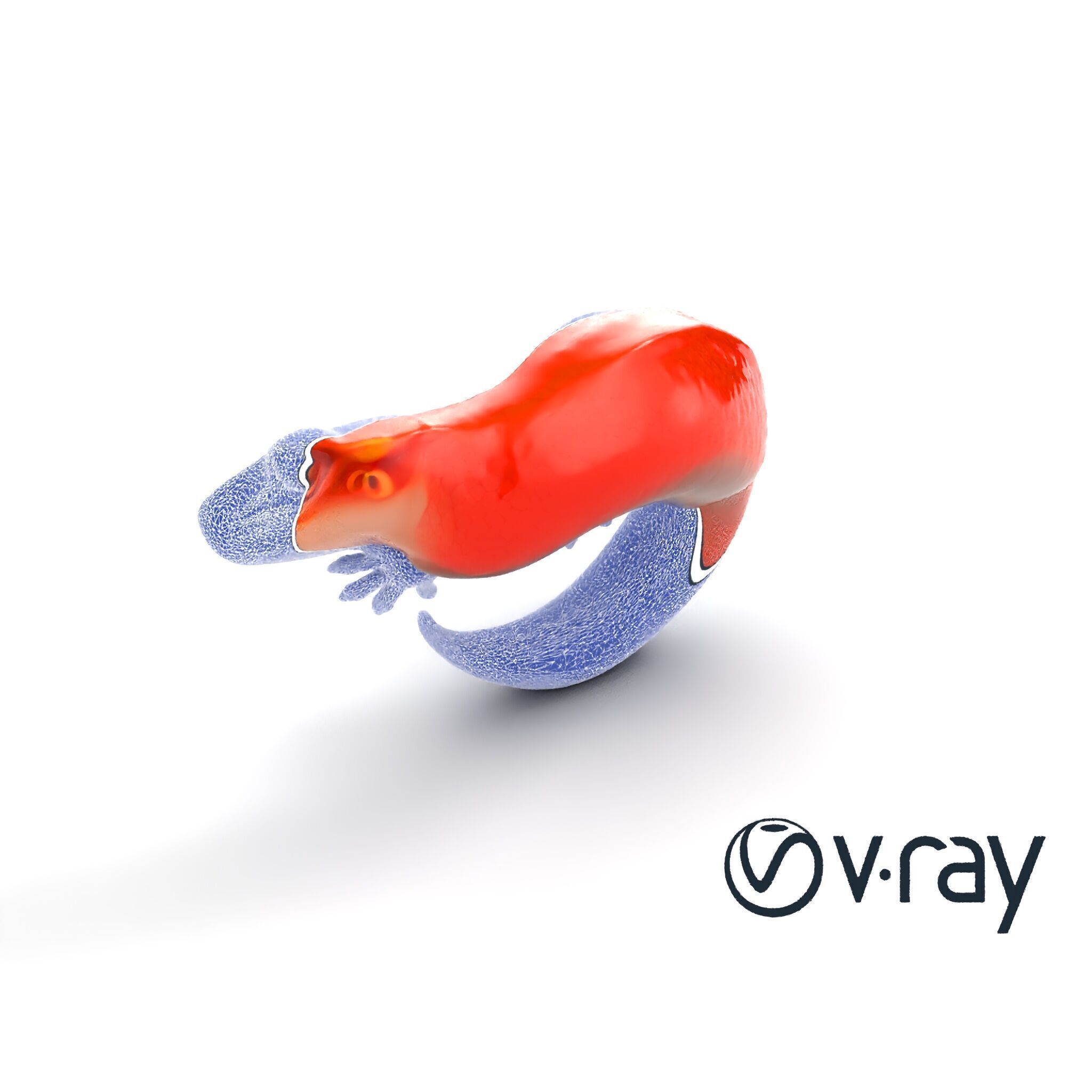 Fiery Salamander Volcanic Creature model pack Low-poly 3D model_25