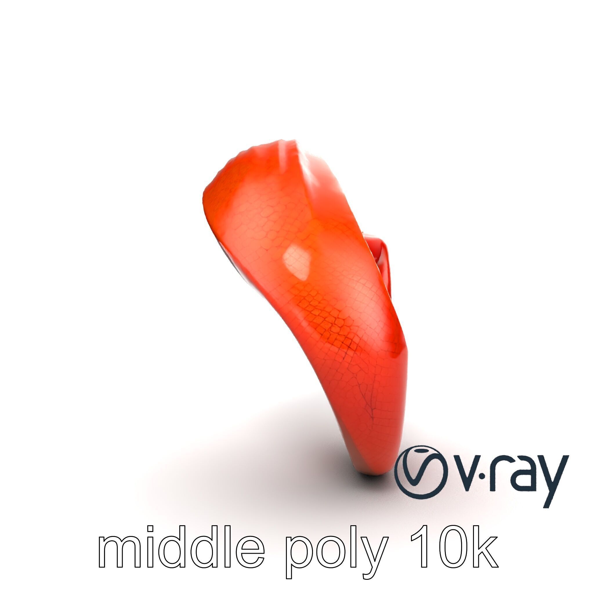 Fiery Salamander Volcanic Creature model pack Low-poly 3D model_19