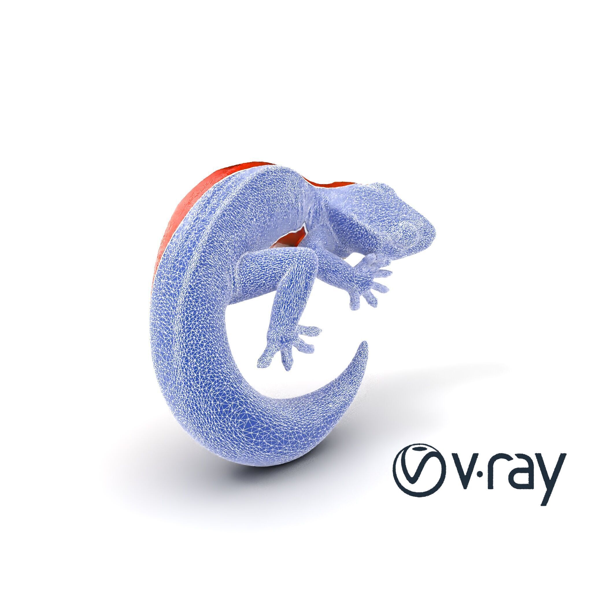 Fiery Salamander Volcanic Creature model pack Low-poly 3D model_9