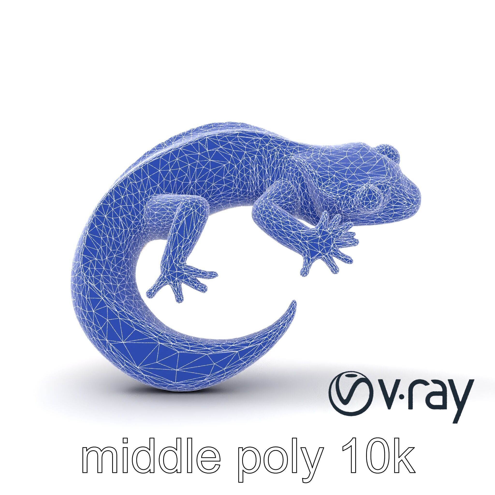 Fiery Salamander Volcanic Creature model pack Low-poly 3D model_13