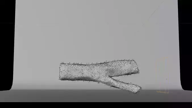 MOSS GEOMETRI NODES WITH TRUNK ASSET Low-poly 3D model