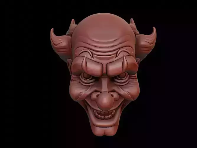 Evil Clown Mask 3d Printing
