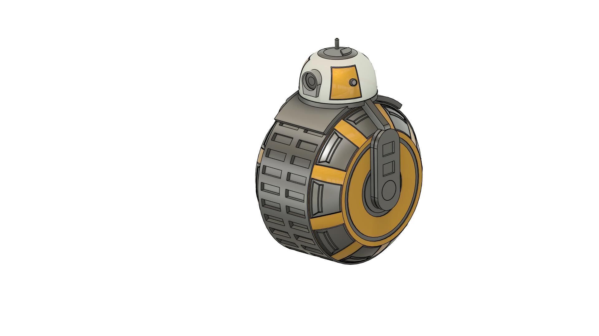 Star wars resistance Yellow Ace 3D print model_3