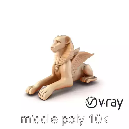 Mystical Sphinx Sculpture model pack