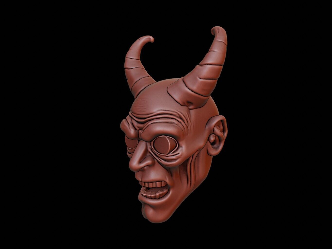 Forgotten King Mask 3d Printing 3D print model_2