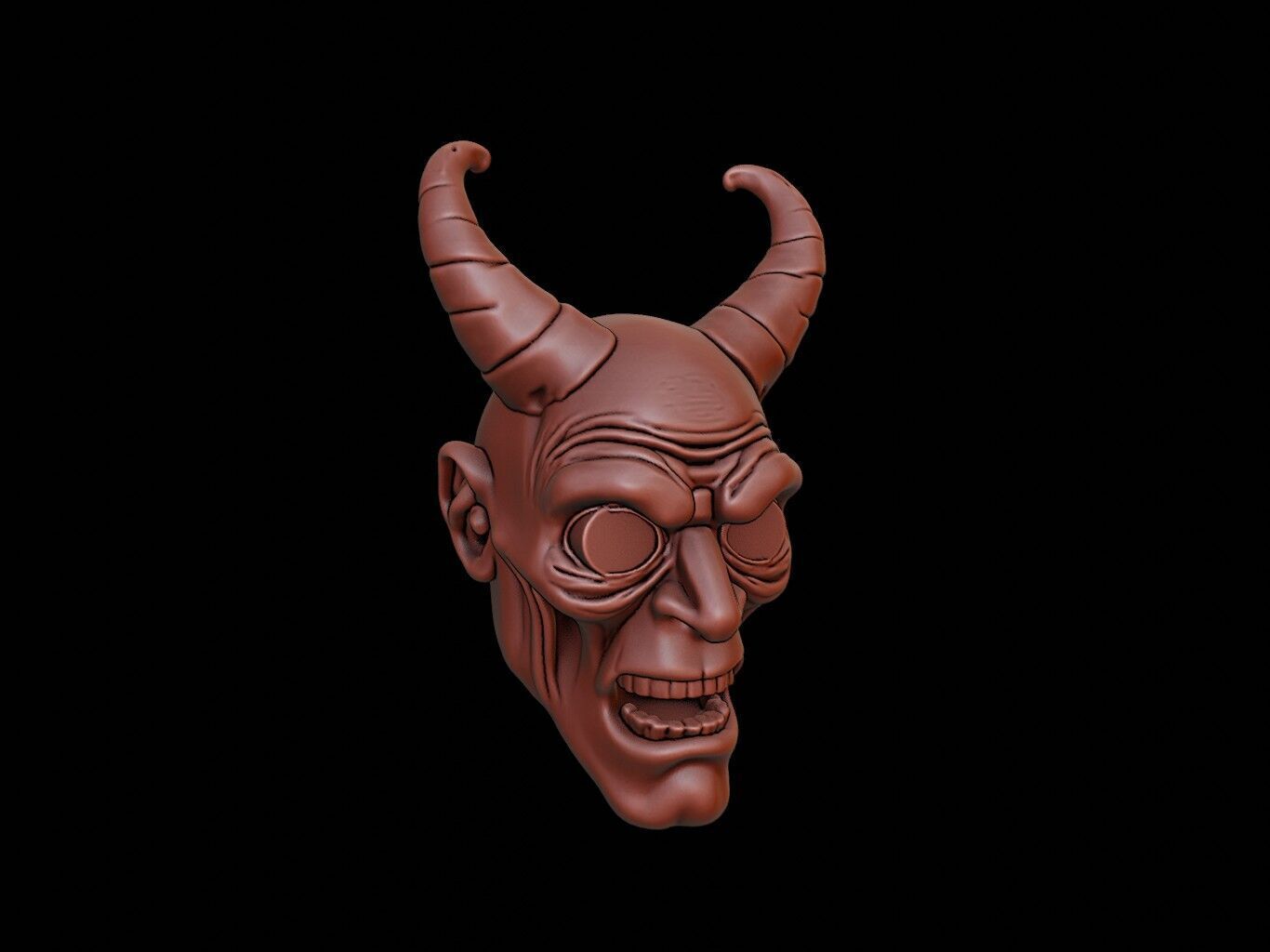 Forgotten King Mask 3d Printing 3D print model_1