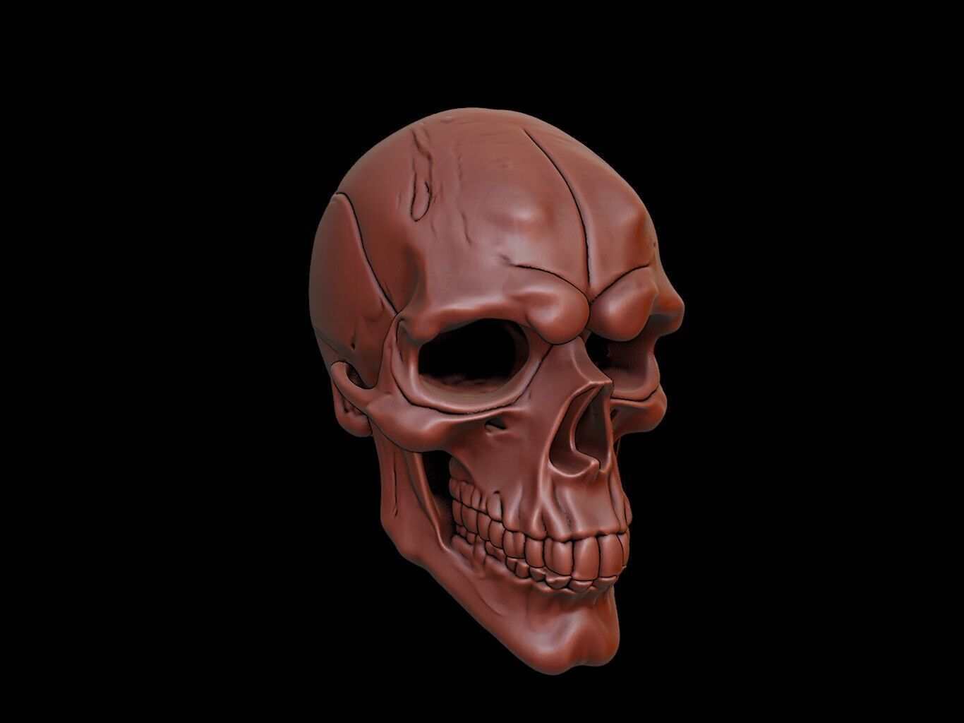 Frozen Skull Mask 3d Printing 3D print model_1