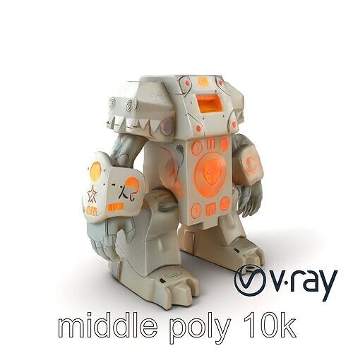 Enchanted Stone Golem Guardian model pack Low-poly 3D model