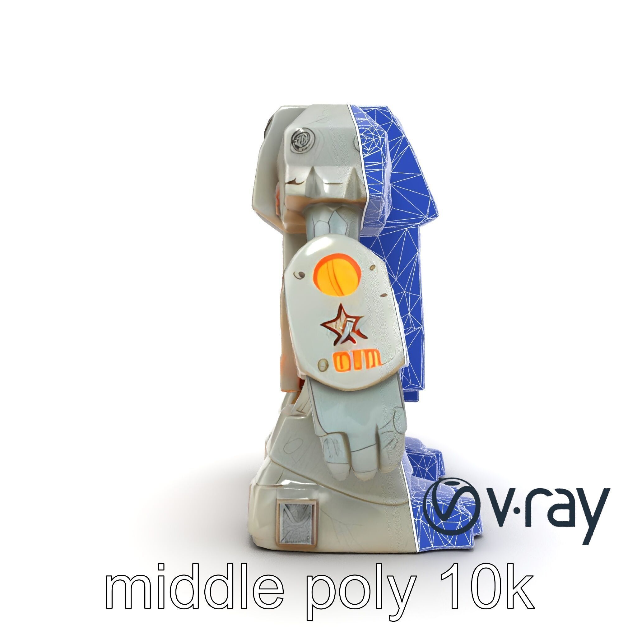 Enchanted Stone Golem Guardian model pack Low-poly 3D model_25