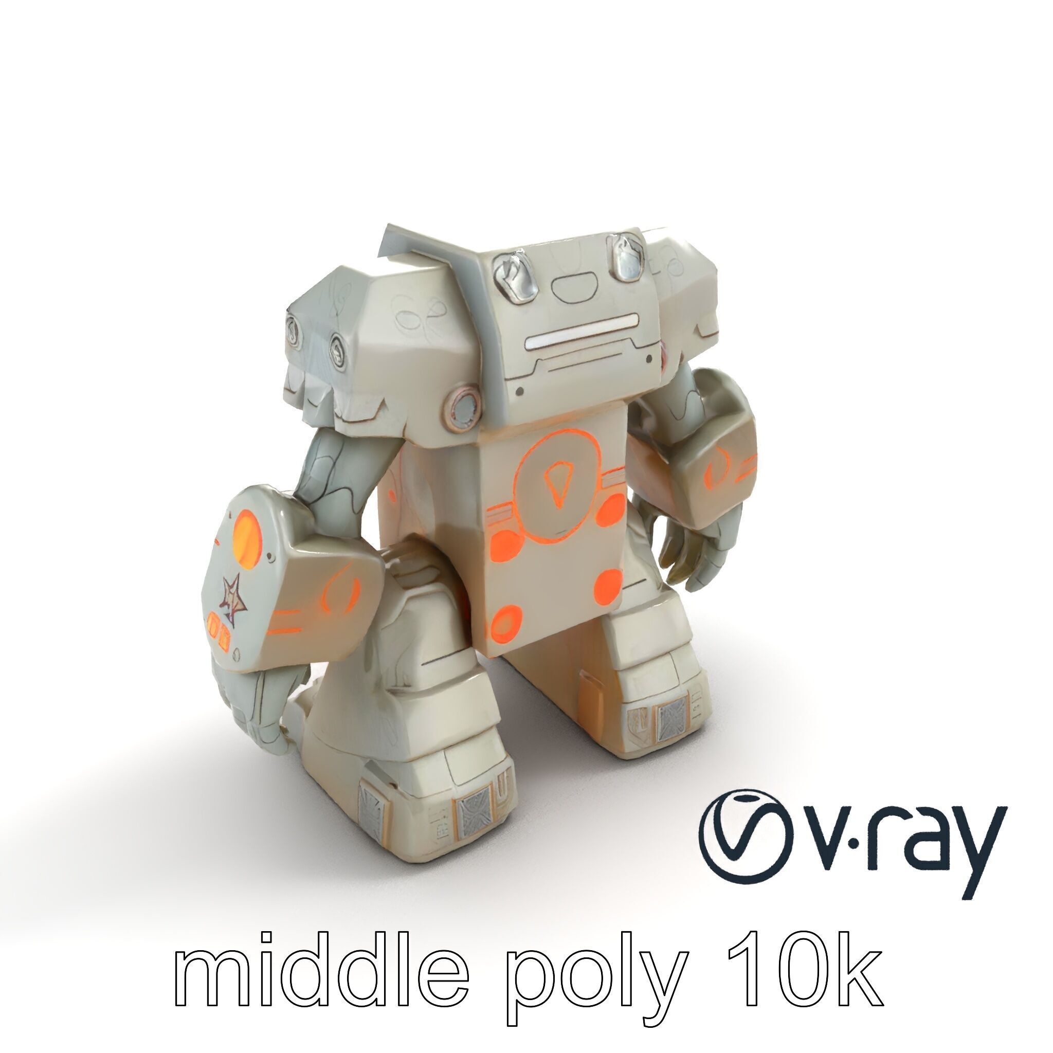 Enchanted Stone Golem Guardian model pack Low-poly 3D model_7