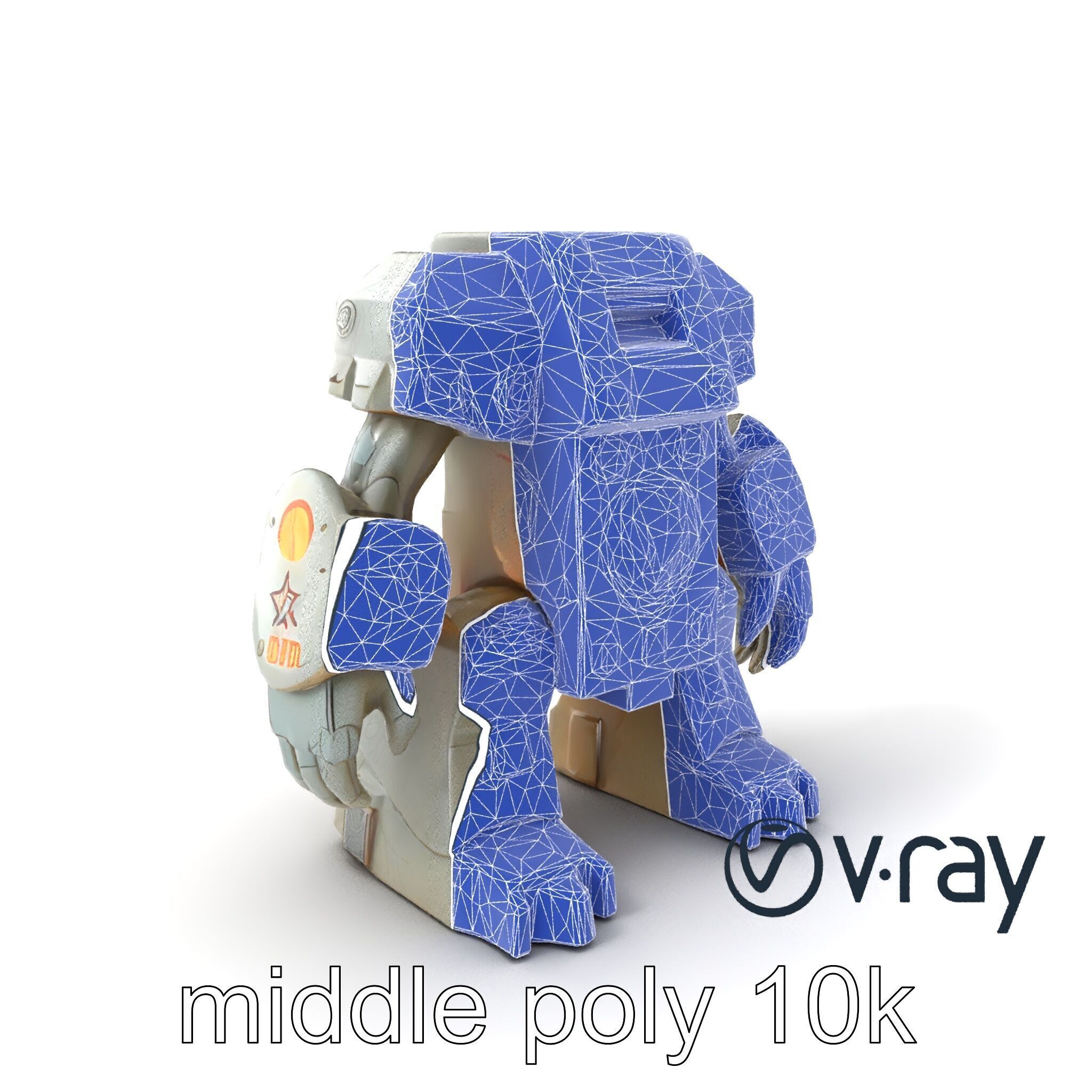 Enchanted Stone Golem Guardian model pack Low-poly 3D model_4