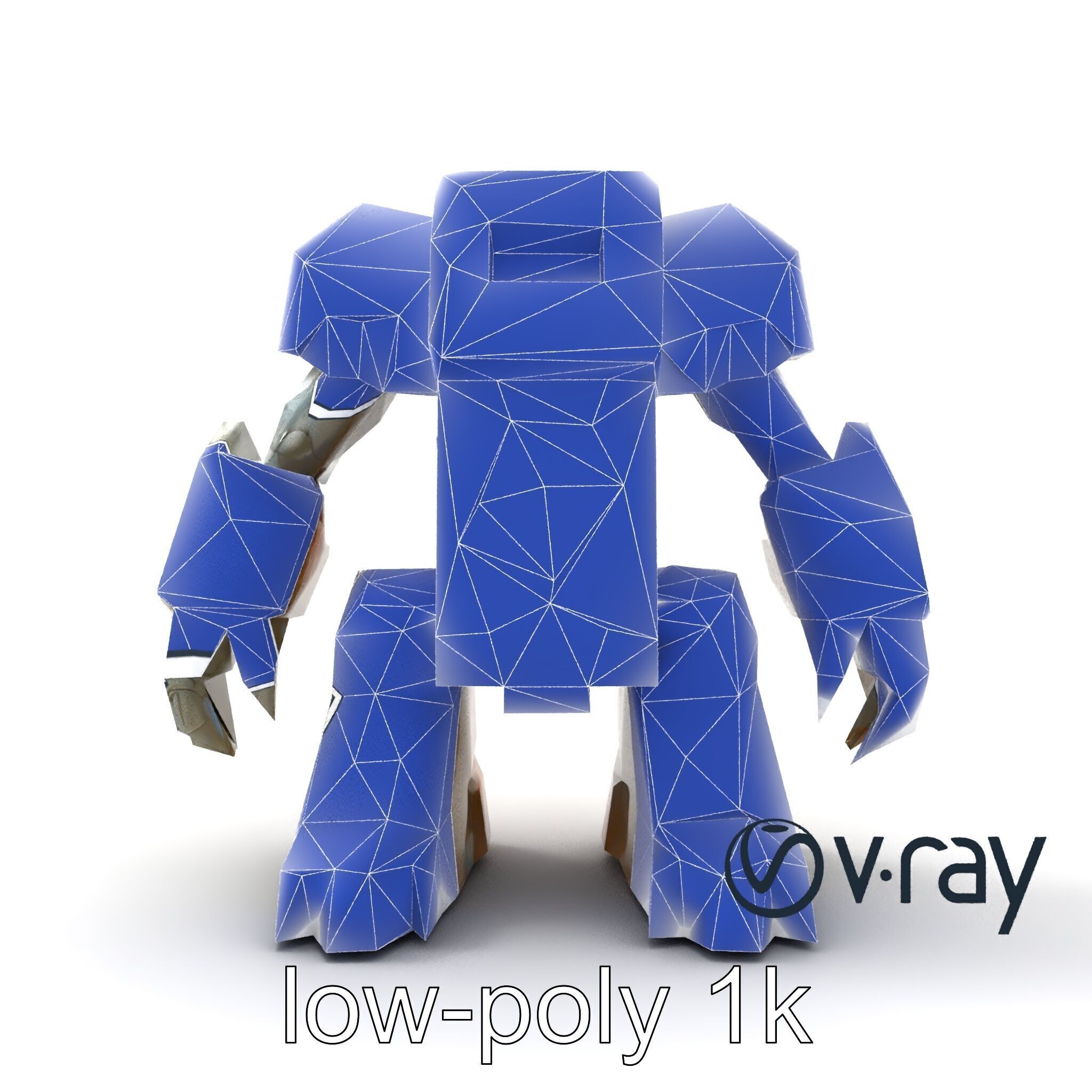 Enchanted Stone Golem Guardian model pack Low-poly 3D model_29