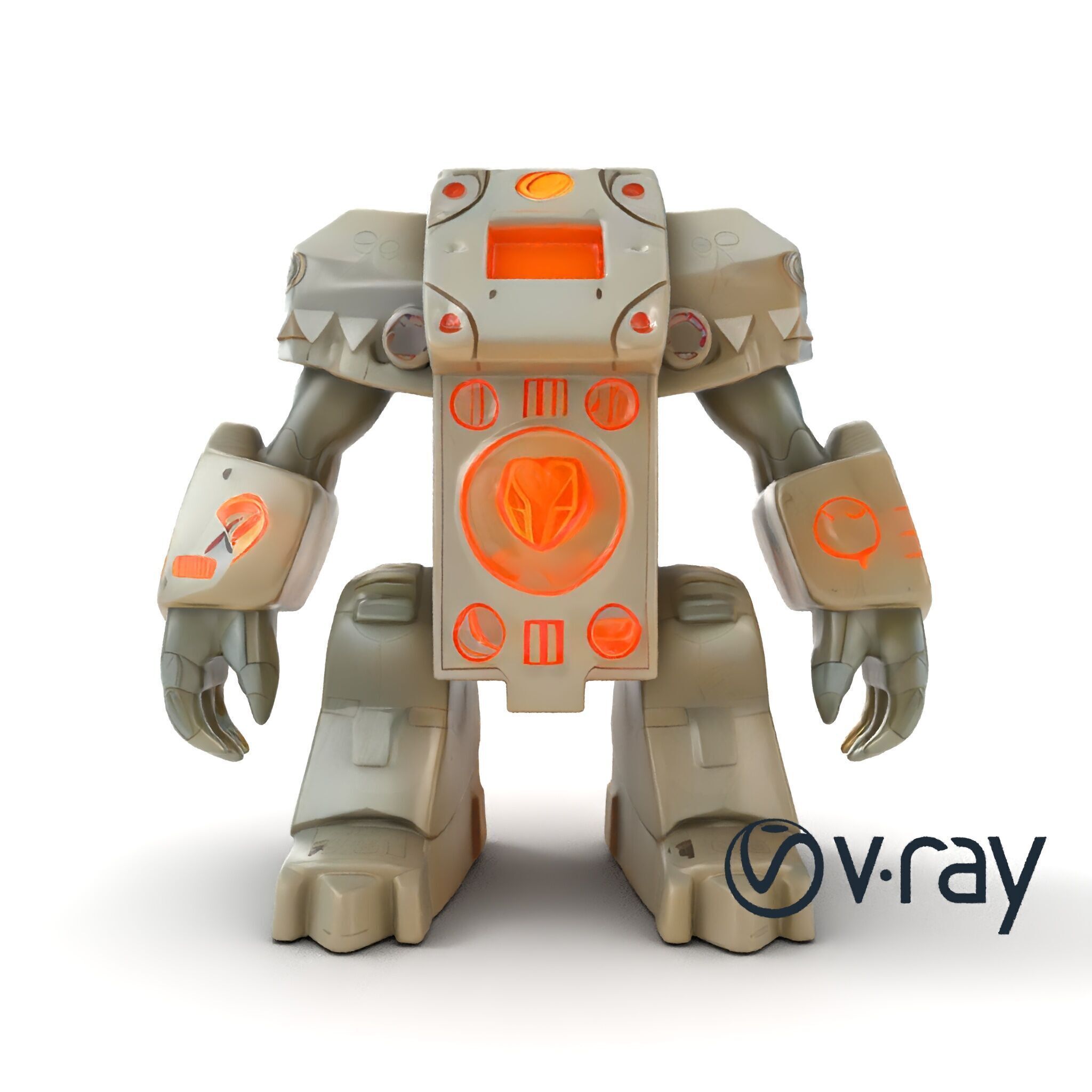 Enchanted Stone Golem Guardian model pack Low-poly 3D model_19