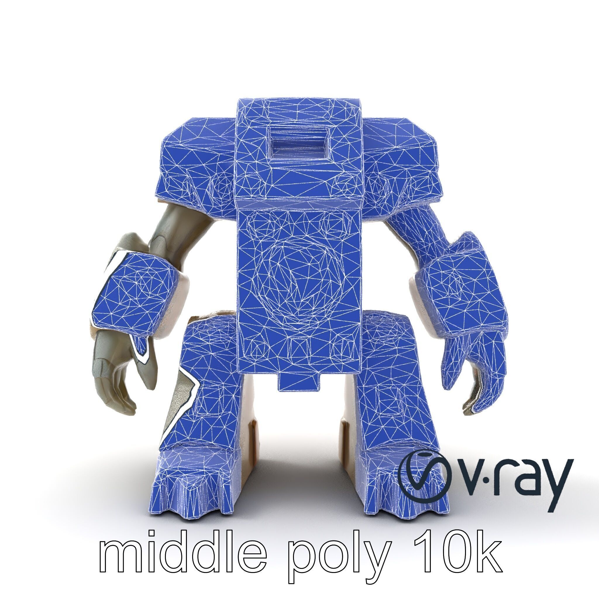 Enchanted Stone Golem Guardian model pack Low-poly 3D model_27