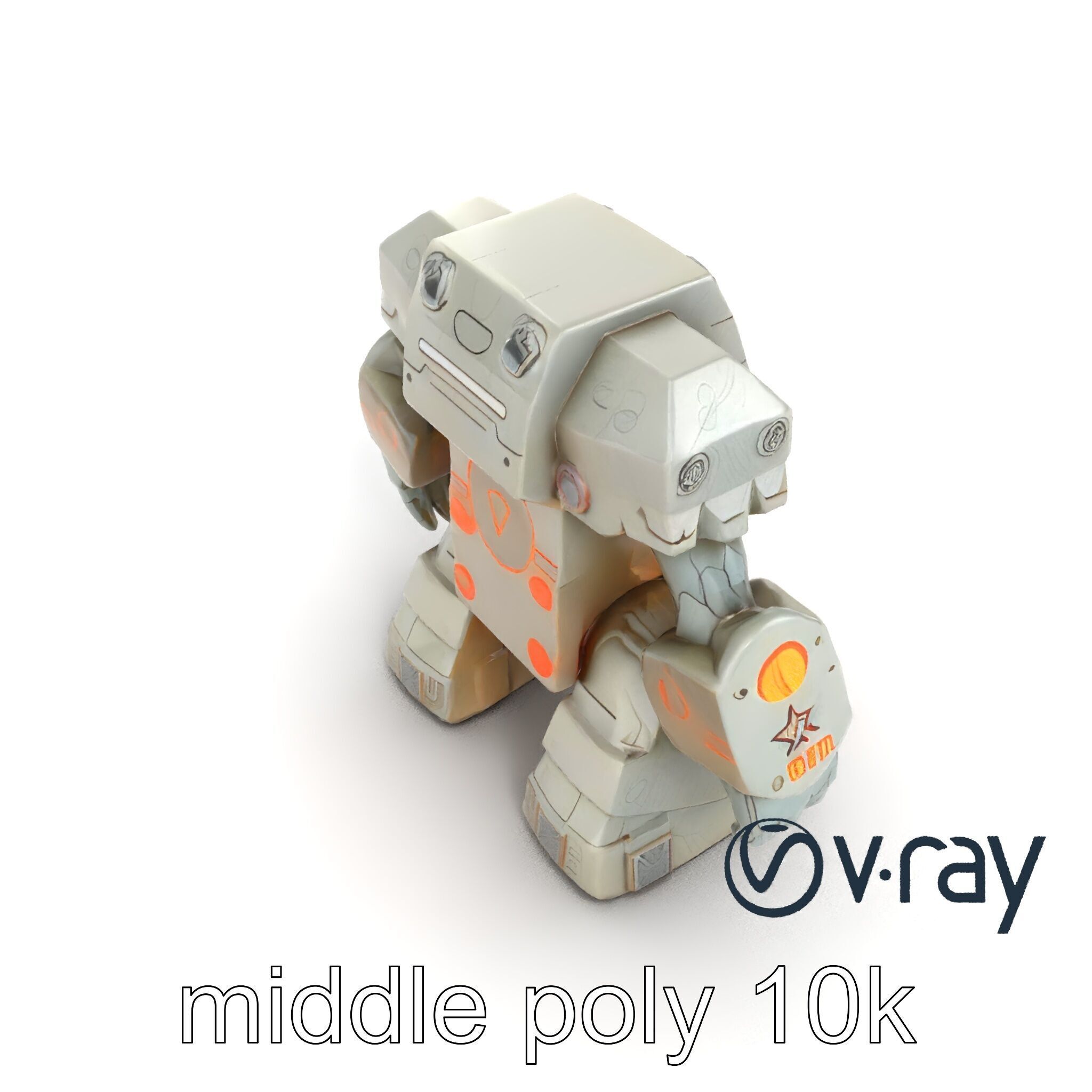 Enchanted Stone Golem Guardian model pack Low-poly 3D model_17