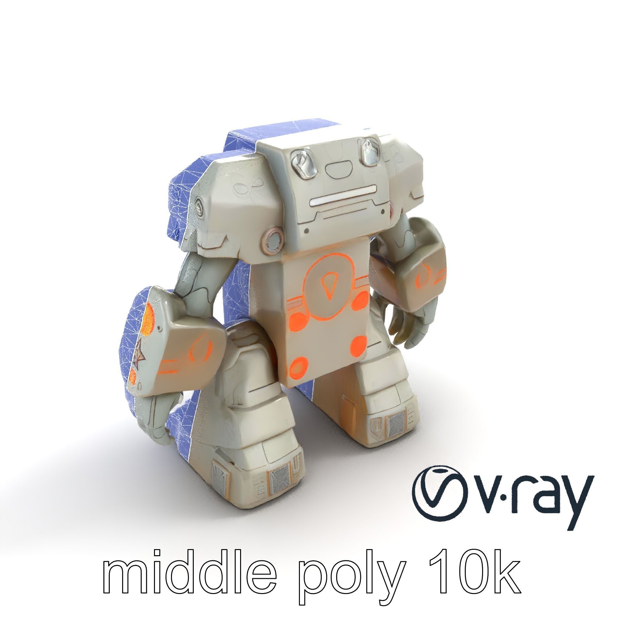 Enchanted Stone Golem Guardian model pack Low-poly 3D model_10