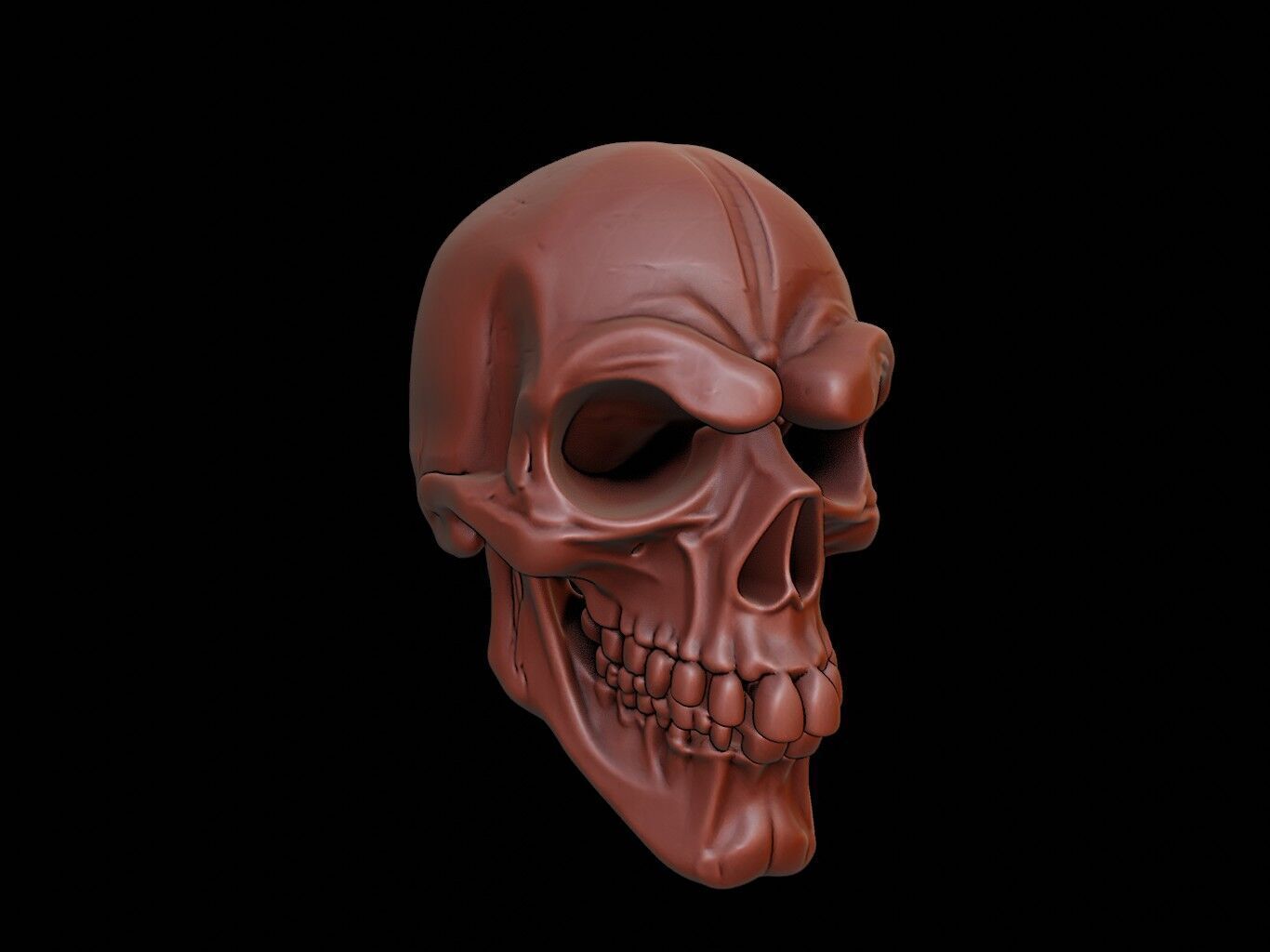 Frozen Skull Mask 3d Printing 3D print model_1