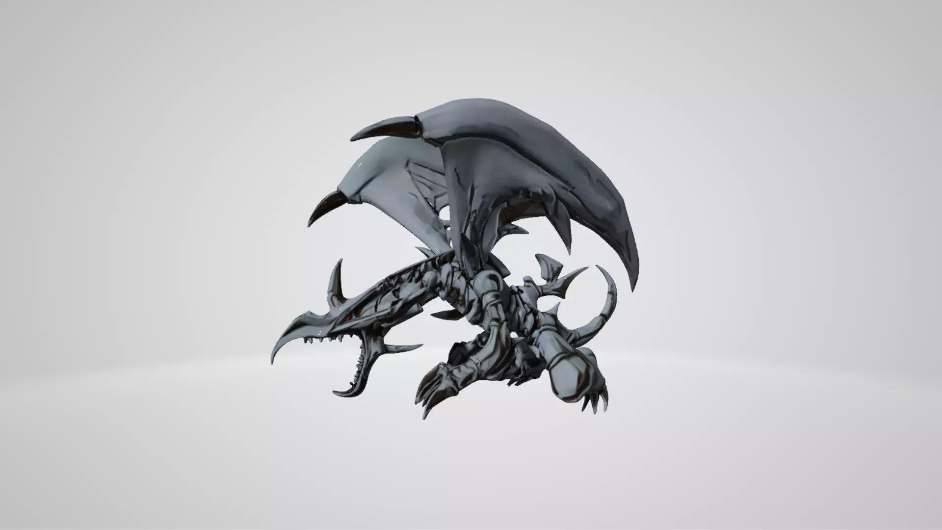 Yugioh Red-Eyes Black Dragon 3D print model_0