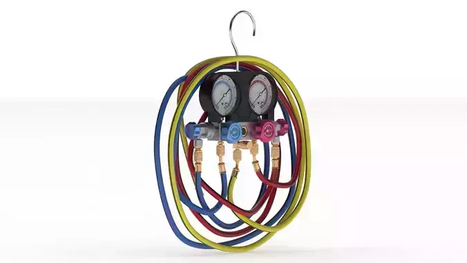 Garage Air Conditioning System Manifold  3D model