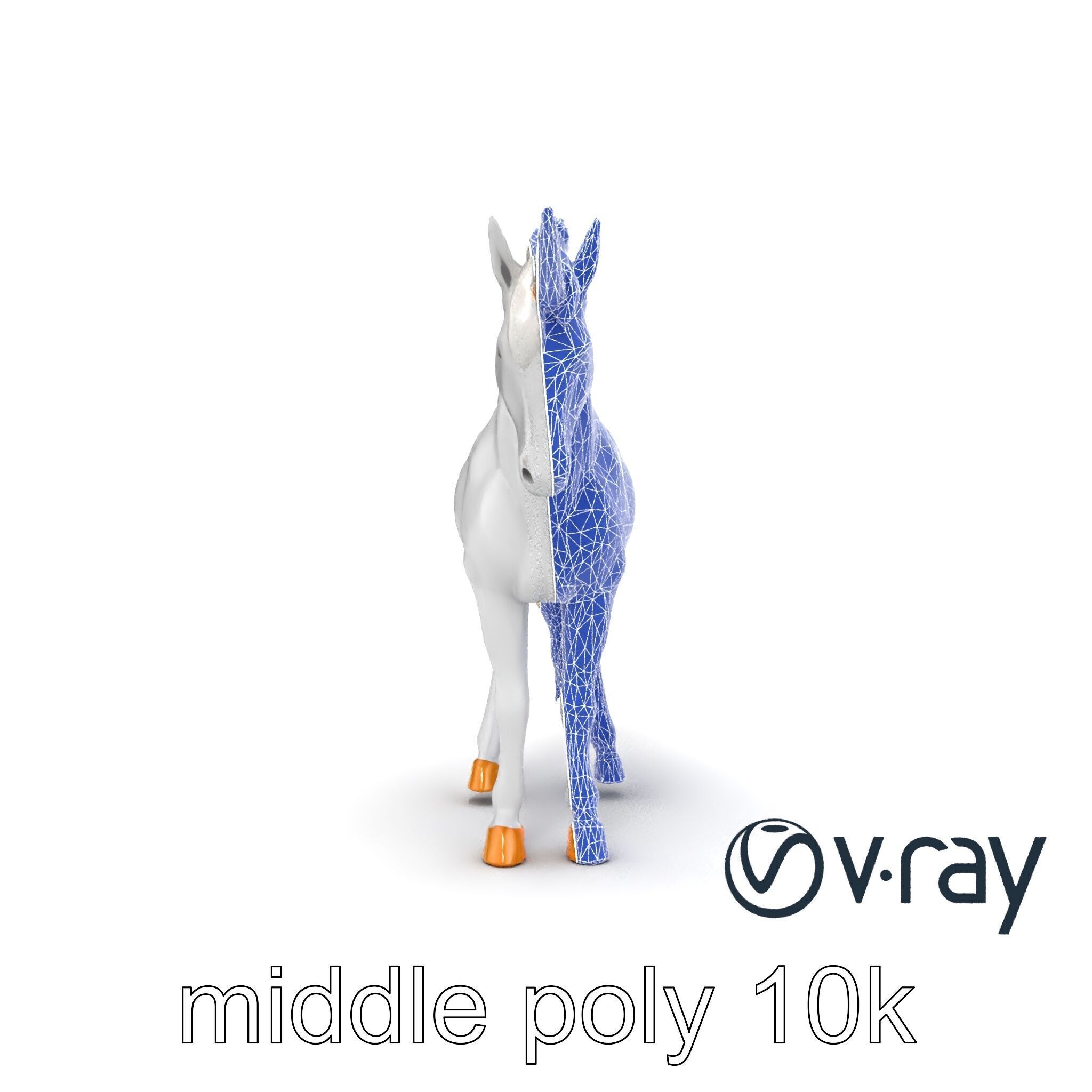 Majestic Unicorn Fantasy Creature Model Pack Low-poly 3D model_17