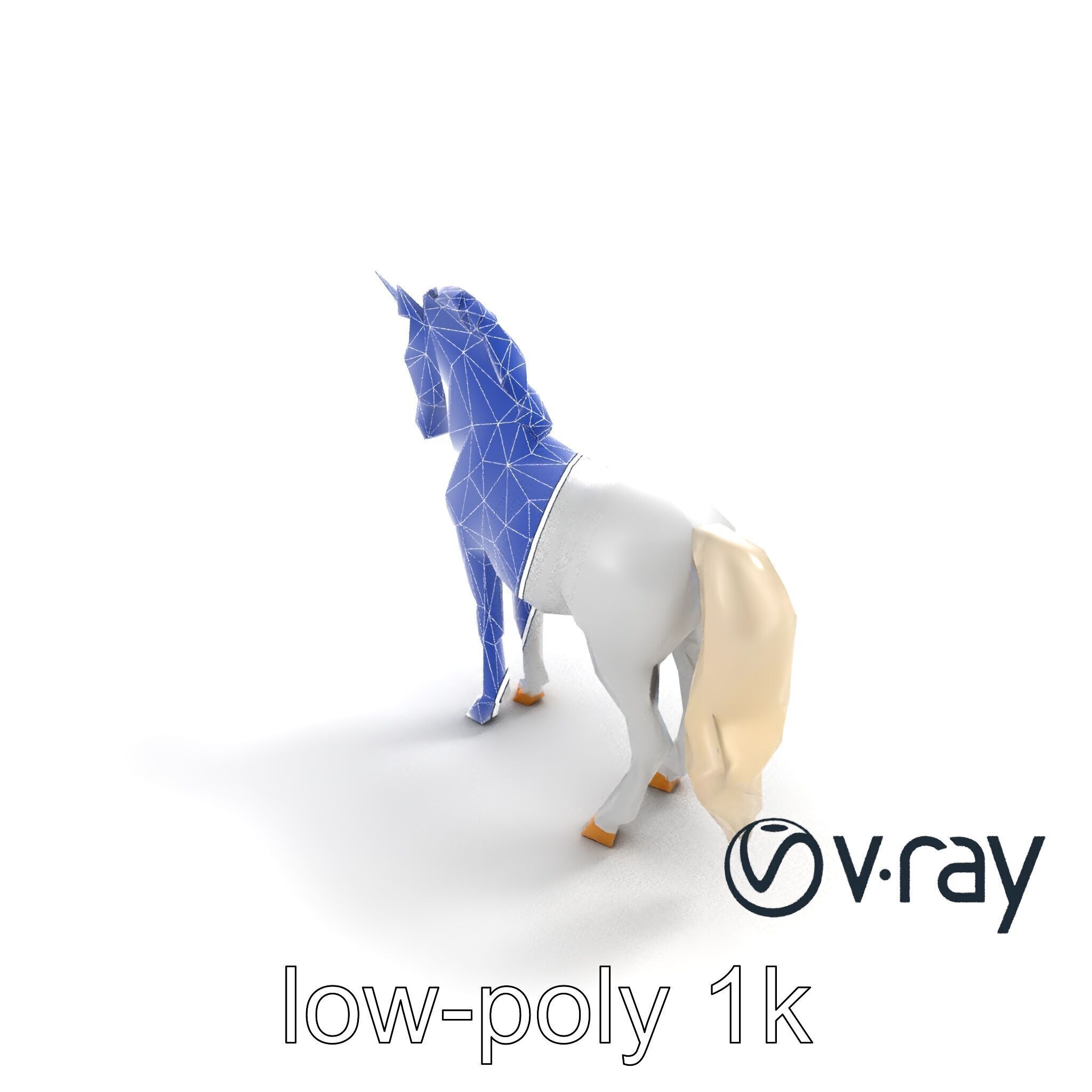Majestic Unicorn Fantasy Creature Model Pack Low-poly 3D model_19