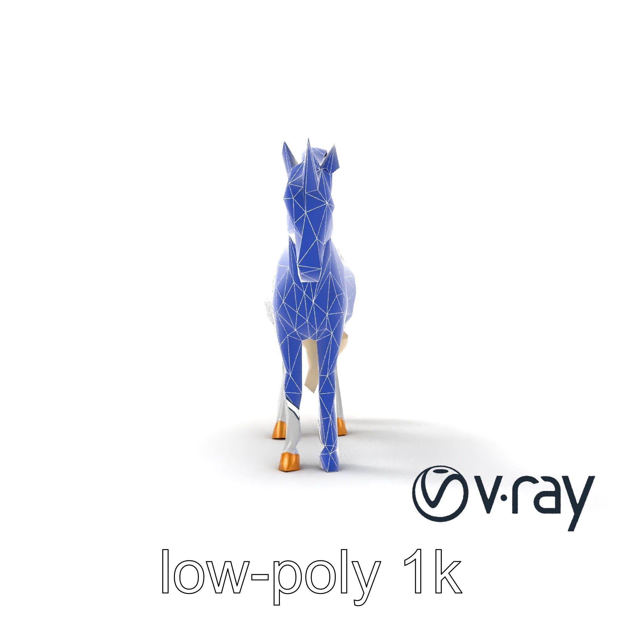 Majestic Unicorn Fantasy Creature Model Pack Low-poly 3D model_23