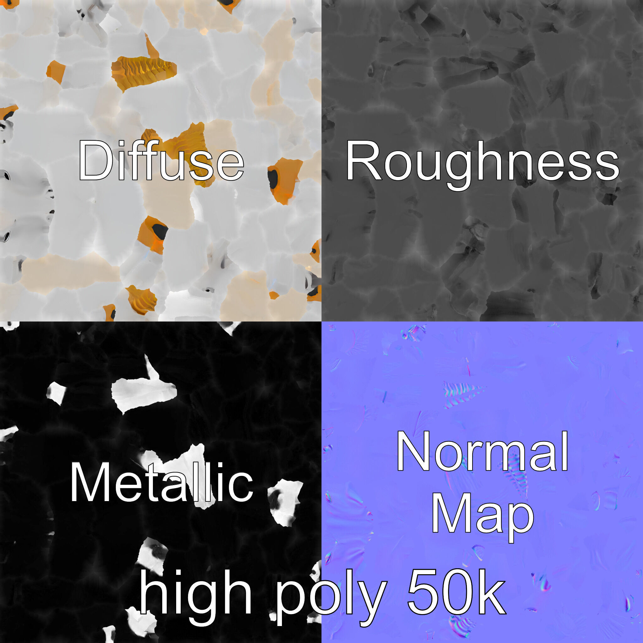 Majestic Unicorn Fantasy Creature Model Pack Low-poly 3D model_1