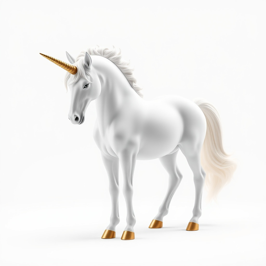 Majestic Unicorn Fantasy Creature Model Pack Low-poly 3D model_3