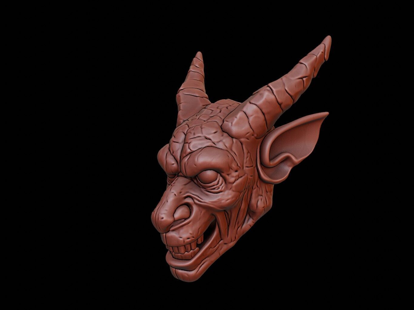 Gargoyle Mask 3d Printing 3D print model_2