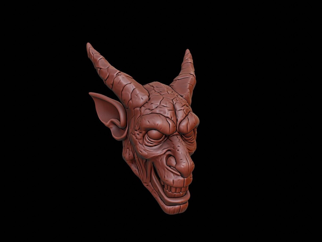 Gargoyle Mask 3d Printing 3D print model_1