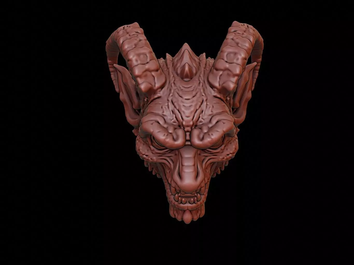 Gargoyle Mask 3d Printing 3D print model