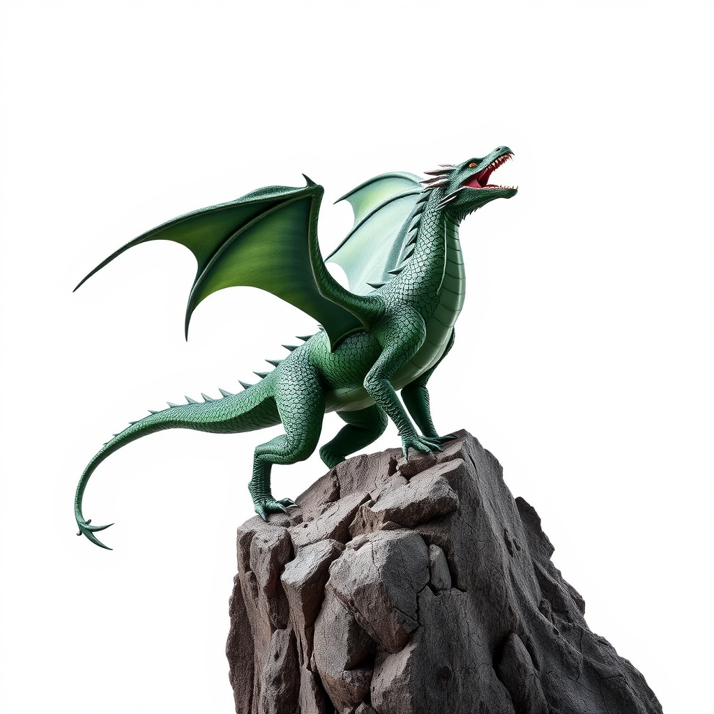 Ancient Wyvern Emerald Scales model pack Low-poly 3D model_3