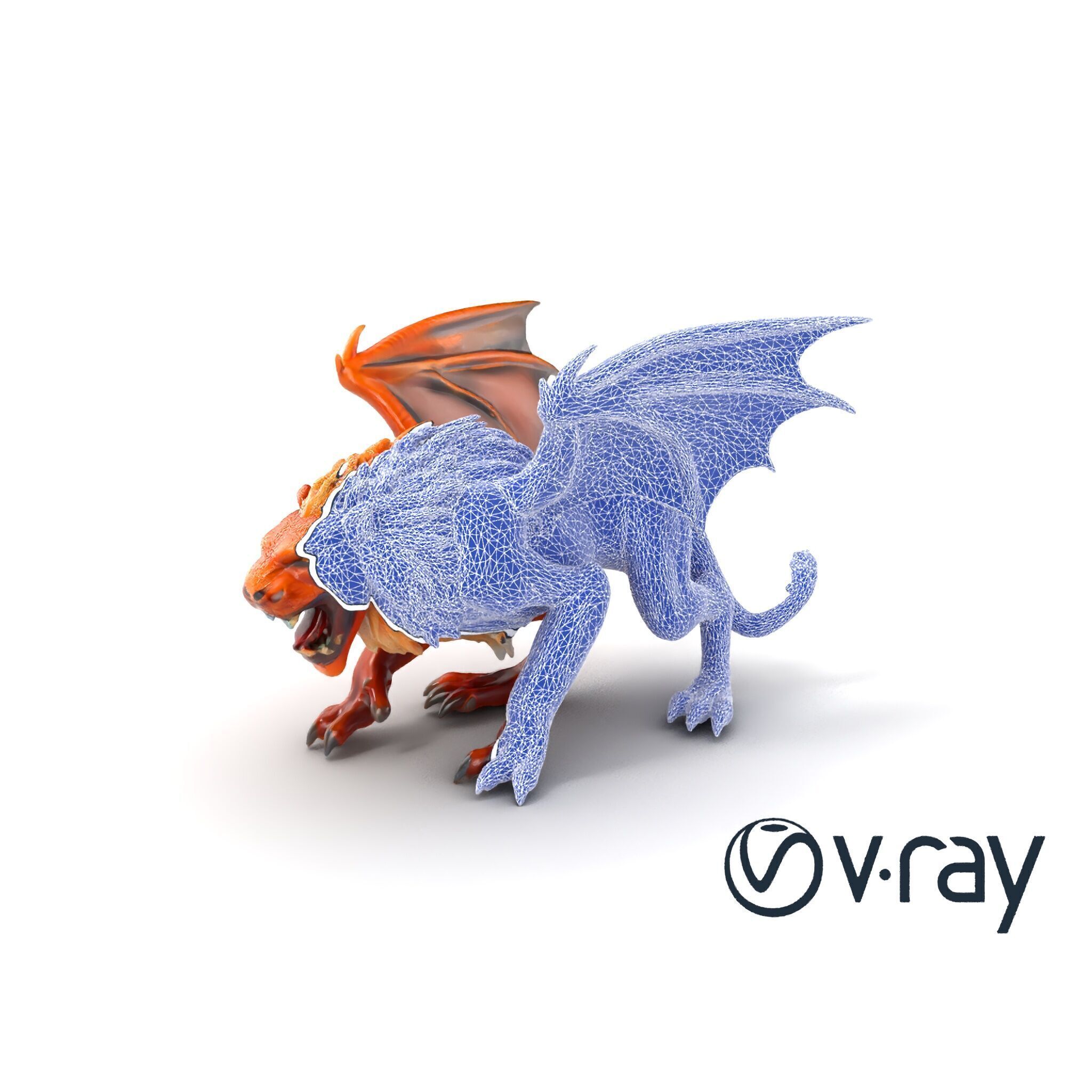 Ferocious Manticore Creature Model Pack Low-poly 3D model_28