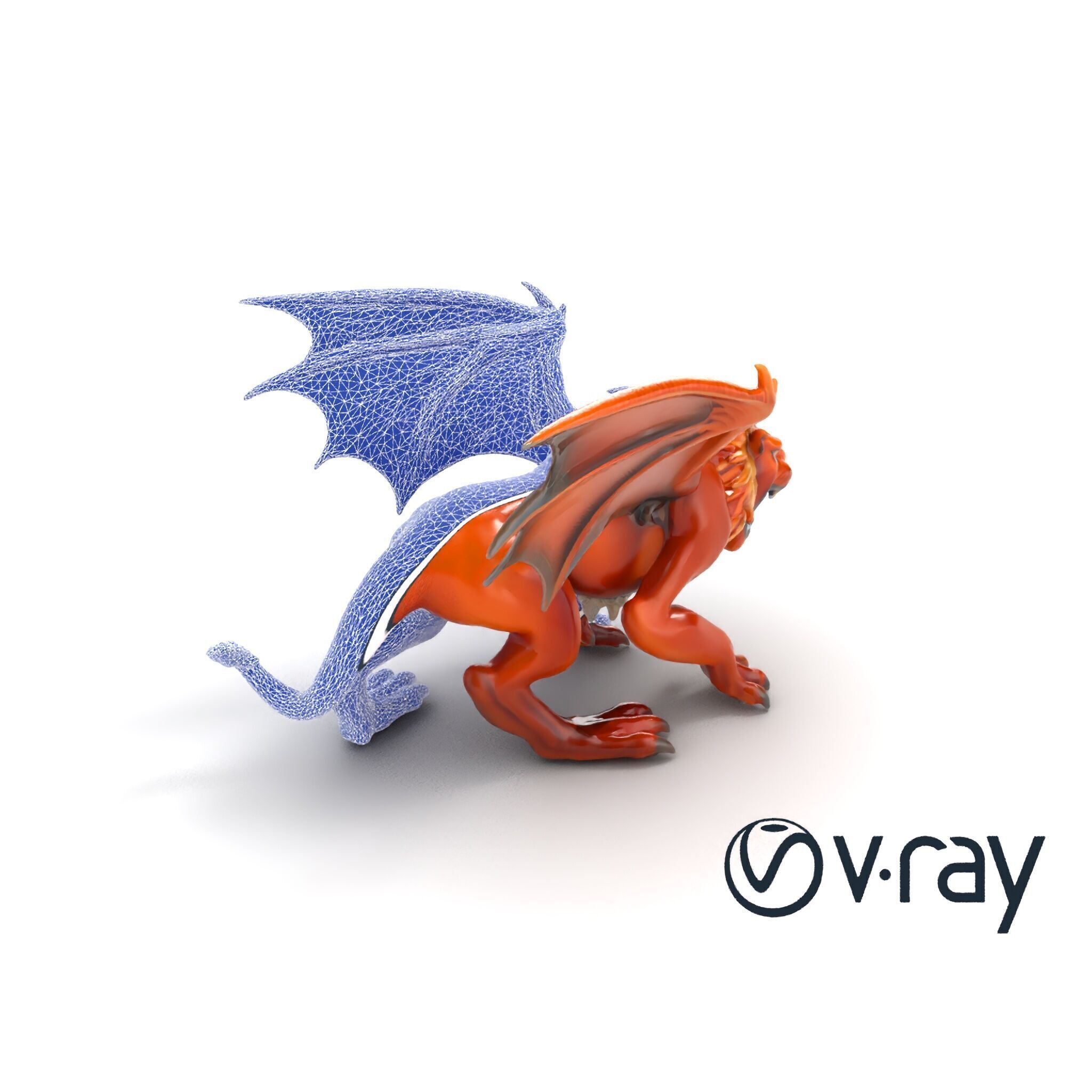 Ferocious Manticore Creature Model Pack Low-poly 3D model_20