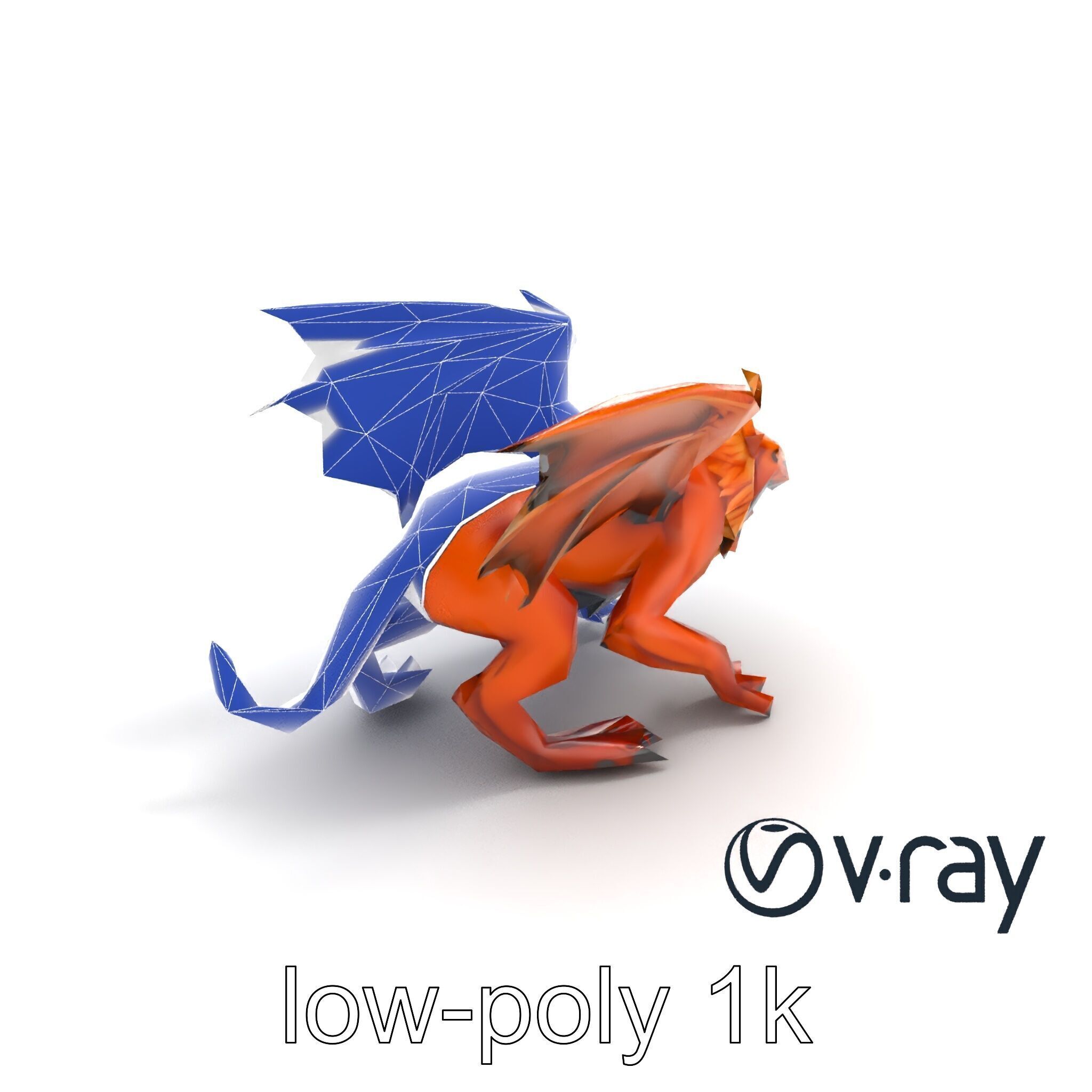 Ferocious Manticore Creature Model Pack Low-poly 3D model_25