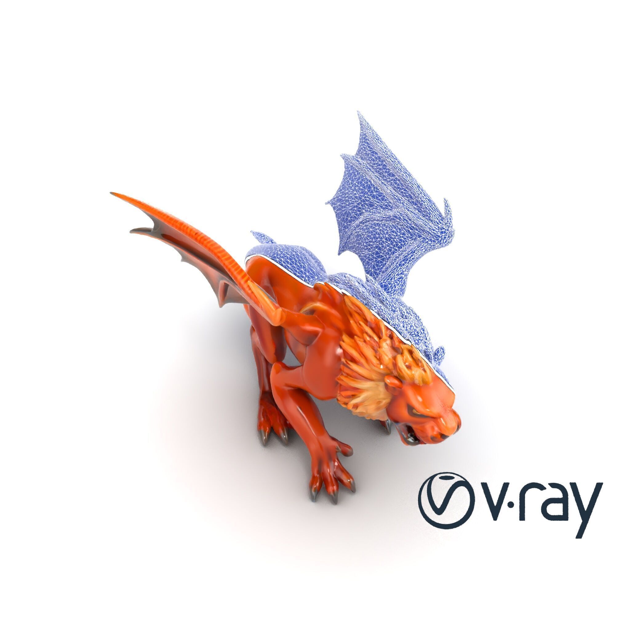 Ferocious Manticore Creature Model Pack Low-poly 3D model_24